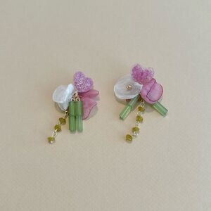 Boho flower earrings M947